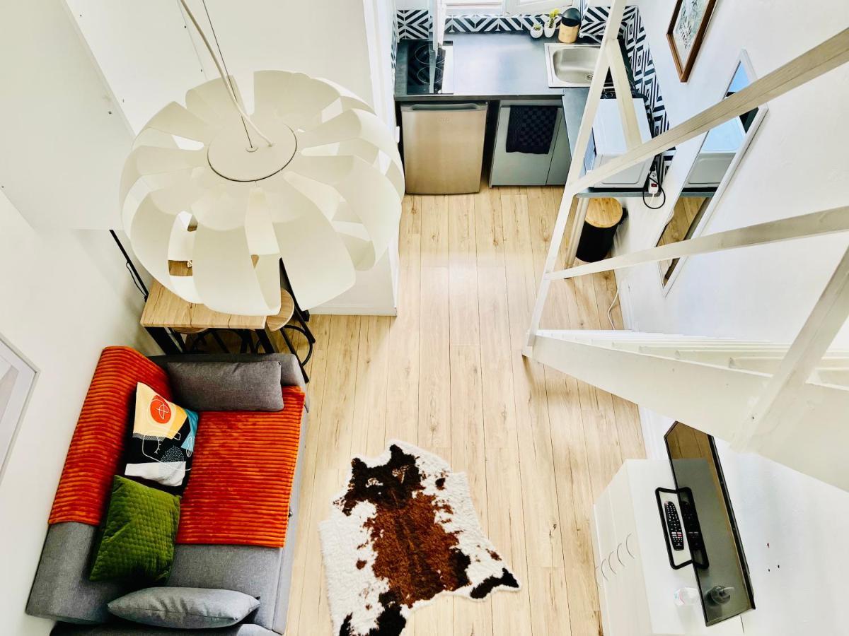 Ferienwohnung Parc Buttes Chaumont - Studio Mezzanine Paris Exterior foto